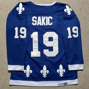 Joe Sakic Quebec Nordiques CCM Vintage Jersey